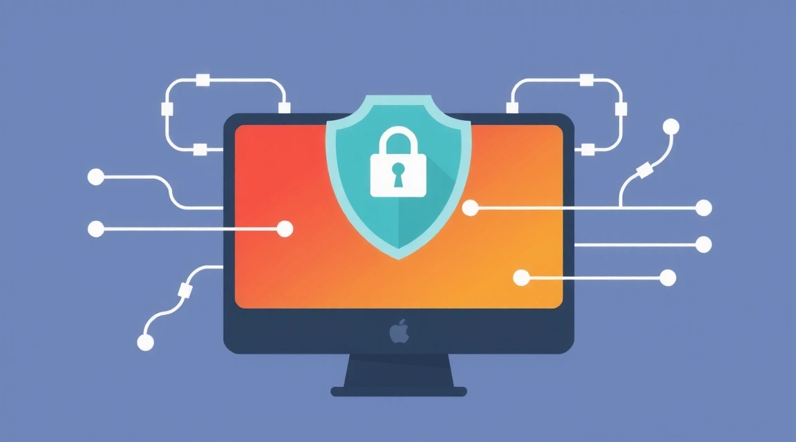 Ilustrație pentru protecția datelor personale și confidențialitate online